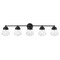 Z-Lite Vaughn 5 Light Vanity, Matte Black And Clear Seedy 736-5V-MB - alternate 5